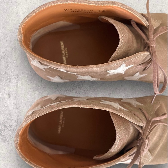 Saint Laurent Star Nevada Suede Boots - Picture 3 of 10